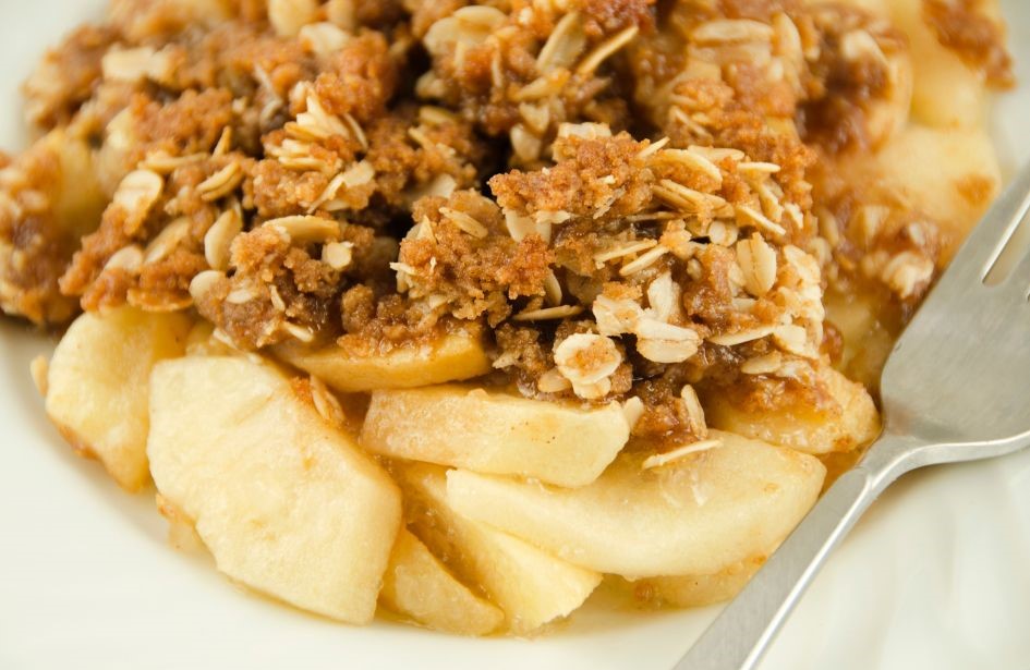 homemade apple crisp