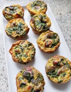 egg and bacon brunch appetizer for galentines day