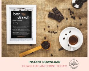 Printable Coffee Bar Party Kit - Joyful Hostess