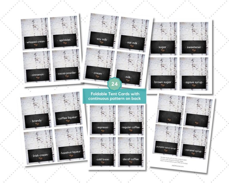 Printable Coffee Bar Party Kit - Joyful Hostess