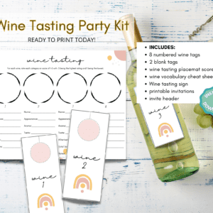 printable wine tasting party kit 2
