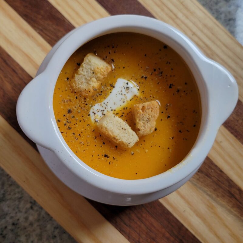 FI carrot ginger soup recipe