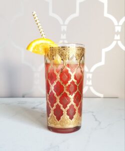 raspberry orange mocktail